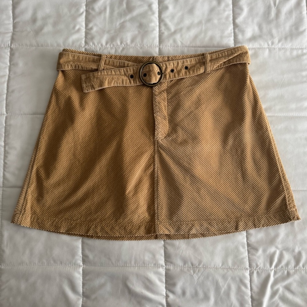 American Eagle Outfitters Corduroy Belted Skirt Size XXL